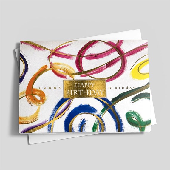 Birthday  modern greeting card