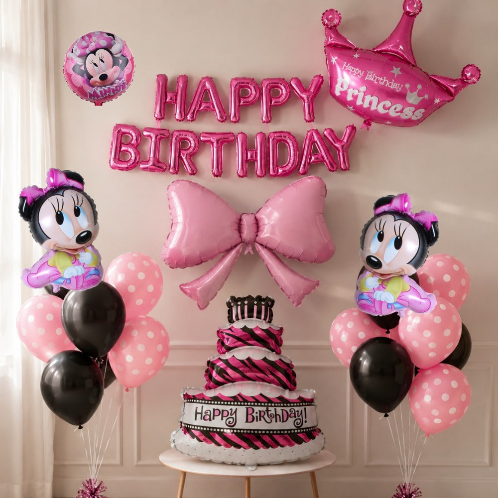 Minnie simple balloon decoration