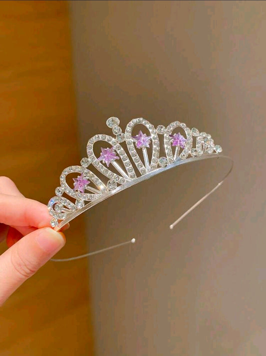 Cute tiara crown for princess purple