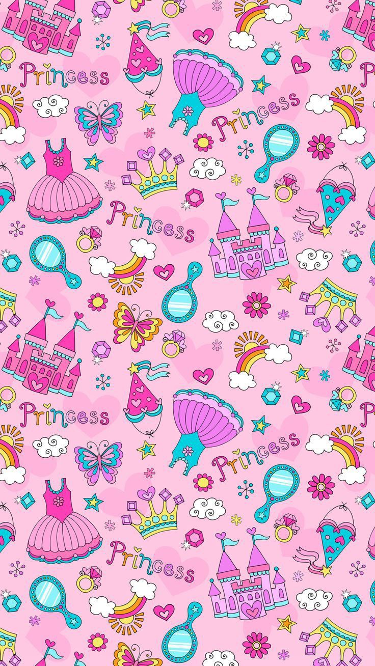 Princess castle Gift wrapping sheet 5pcs