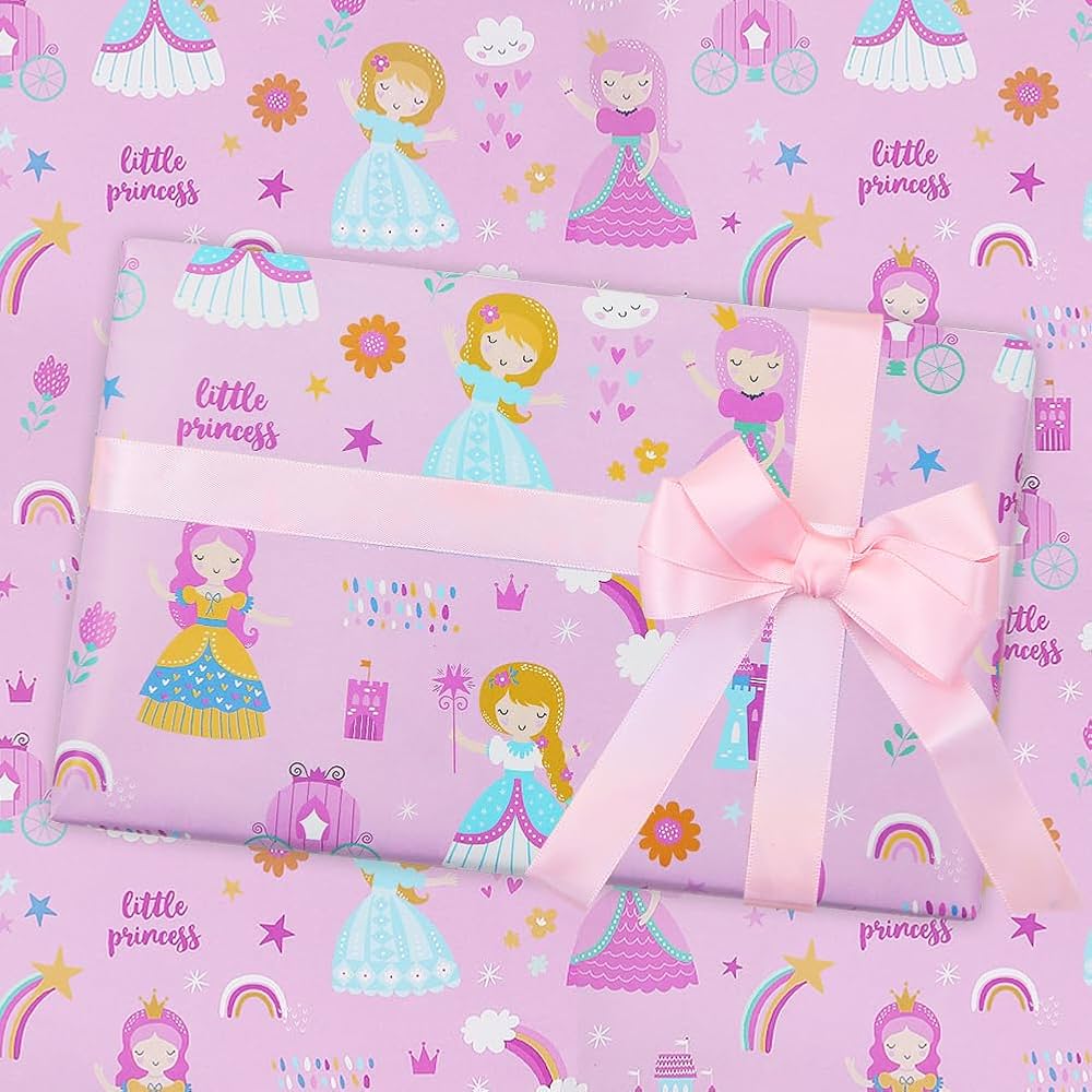 Little princess Gift wrapping sheet 5pcs