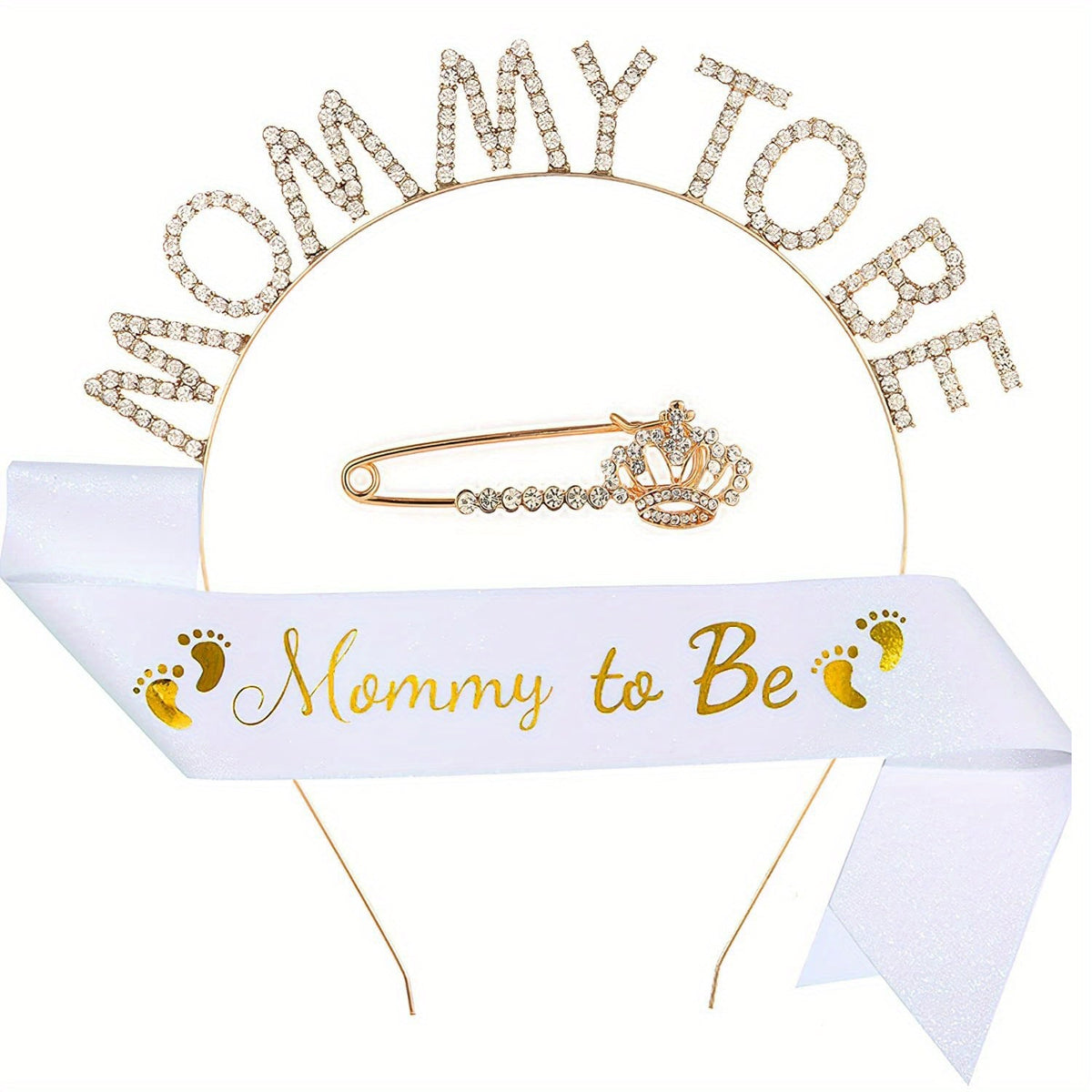 Mommy to be headband sash