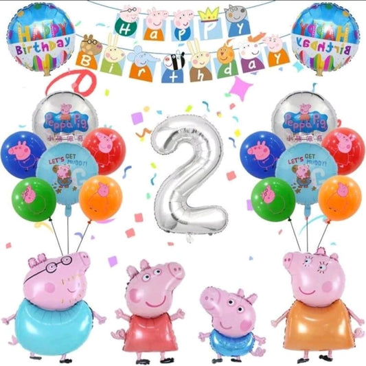 Peppa pig birthday decoration non inflated