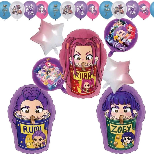 Kpop balloon combo latex and foil balloon
