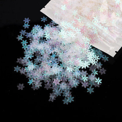 50g holographic snowflake confetti