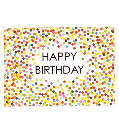 Birthday polka dot greeting card