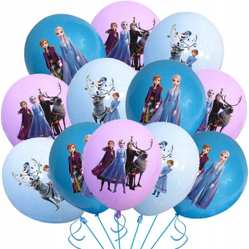 Frozen Elsa Anna Olaf helium balloons - 10pcs