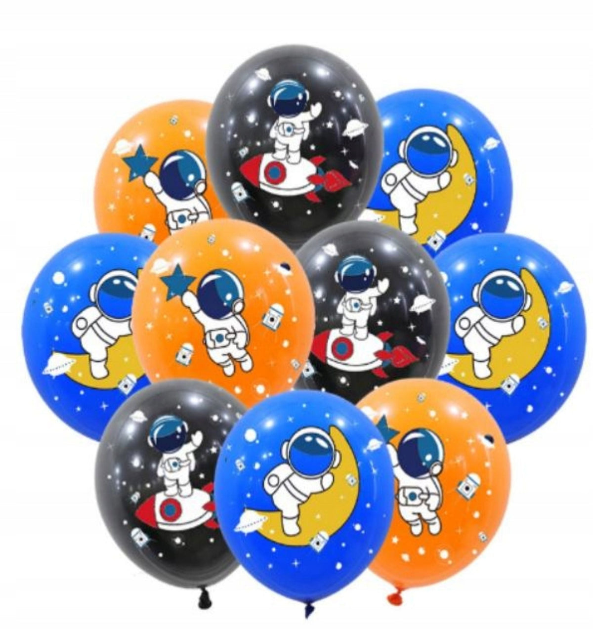 Space Astronaut  helium balloons - 10pcs