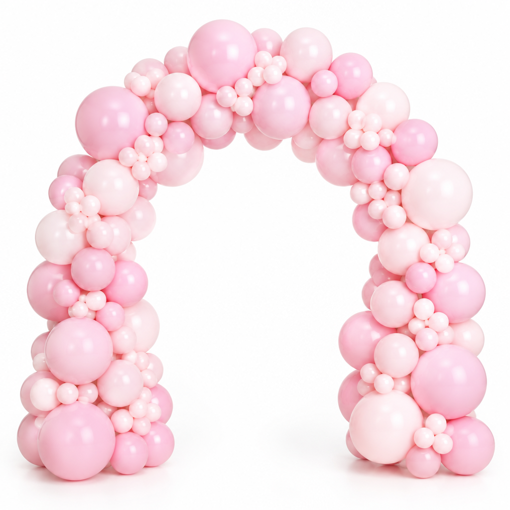 Yellow￼and orange colour balloon arch stands