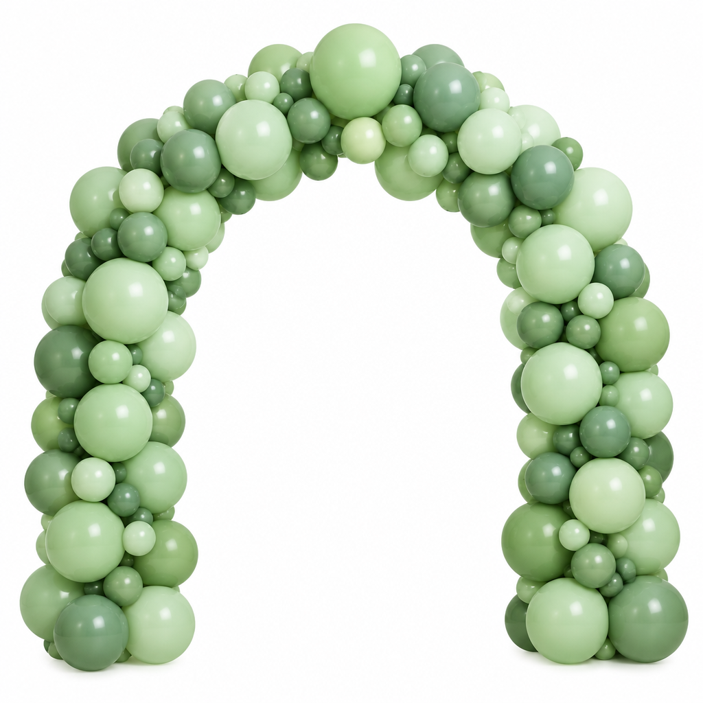 Yellow￼and orange colour balloon arch stands