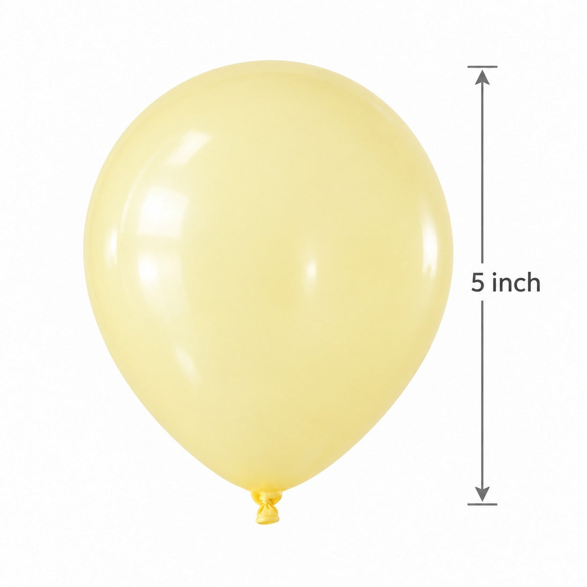 MK06 mini 5inch pastel yellow balloon 50pcs