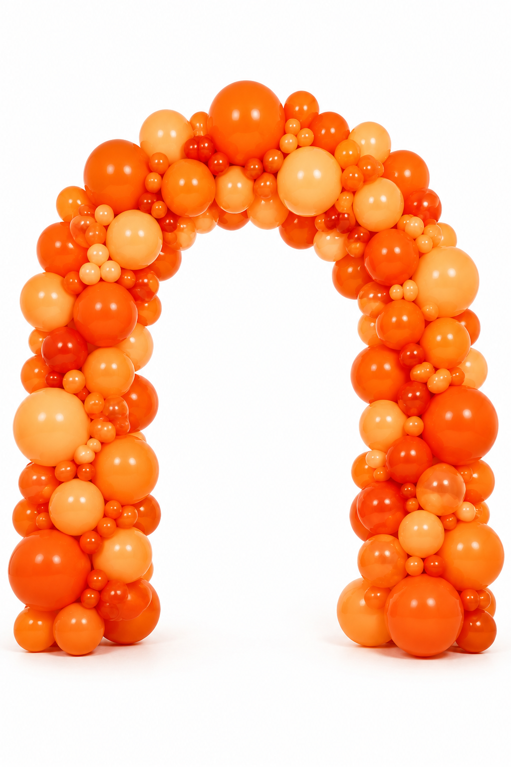Yellow￼and orange colour balloon arch stands